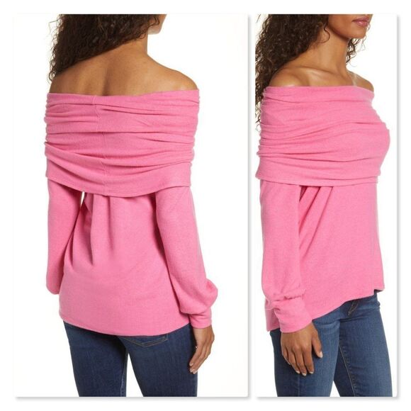 Gibson Cozy Fleece Convertible Neck Sweatshirt - Picture 2 of 9